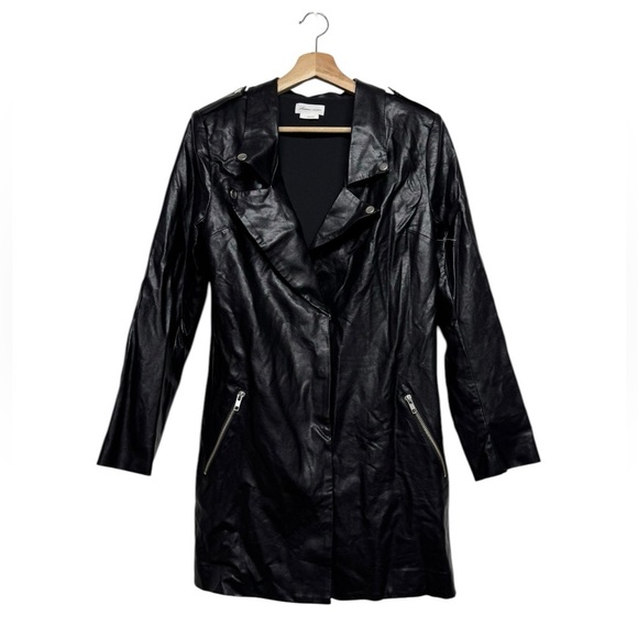 NWOT REVOLVE LOVERS & FRIENDS Faux Leather Mini Dress Black S